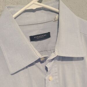 Burberry Sky Blue Dress Shirt for Men